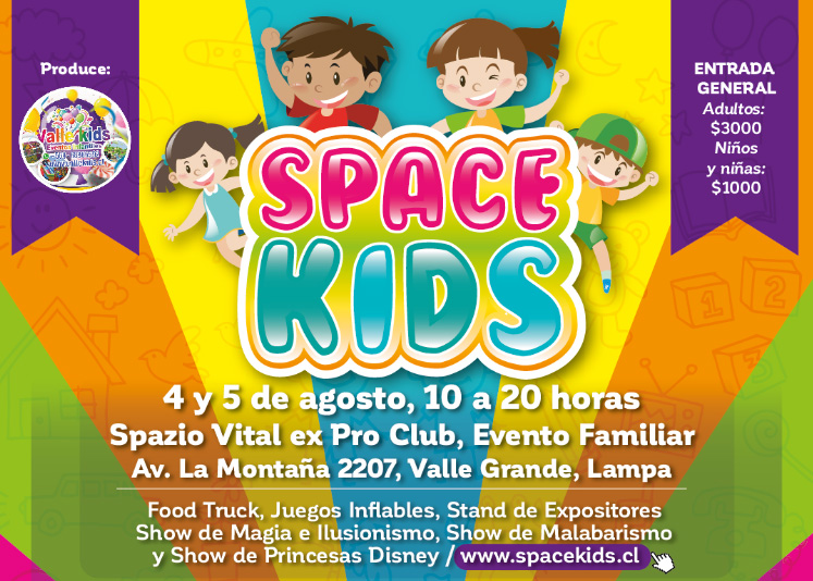 REVISA EL PROGRAMA SPACE KIDS AGOSTO